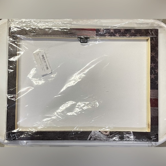 WALL ART Retro USA American Flag/US Military Soldier Canvas Print size12x16 NWT - Picture 3 of 8